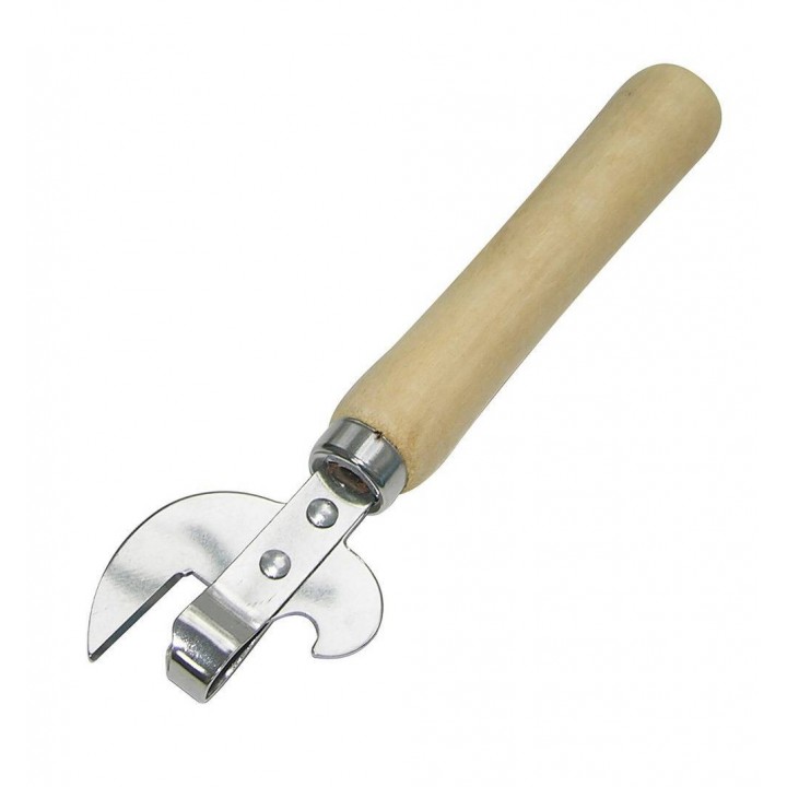 Консервный нож с деревянной ручкой
