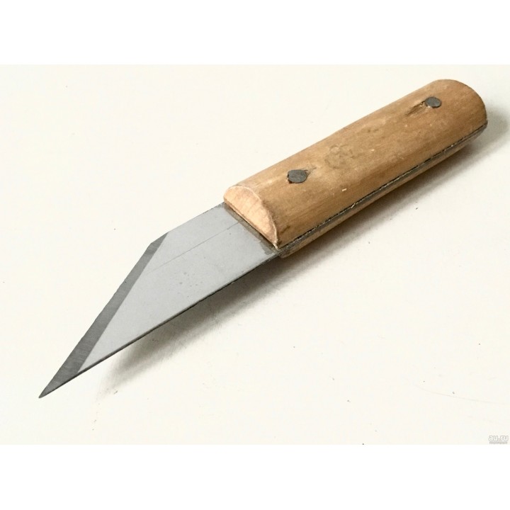 Нож сапожный с деревянной ручкой